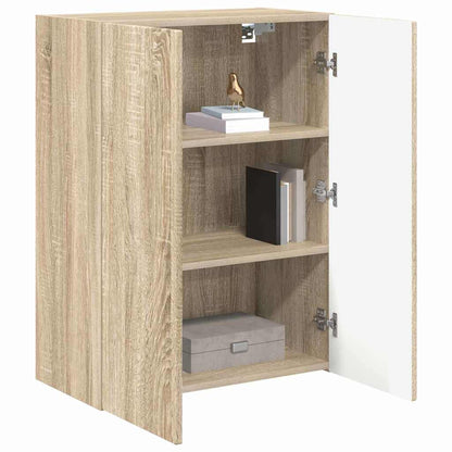 TV-wandkast Sonoma Eiken 59,5 x 31 x 80 cm Bewerkt hout