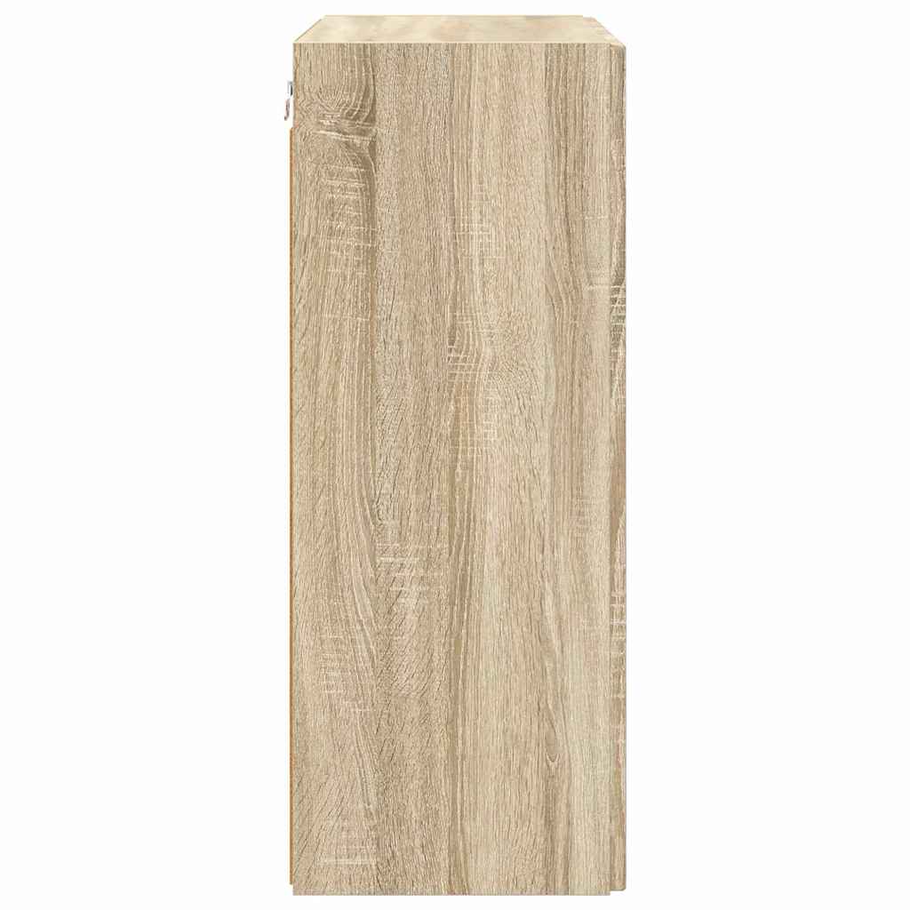 TV-wandkast Sonoma Eiken 59,5 x 31 x 80 cm Bewerkt hout