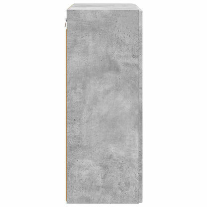 TV-wandkast Beton Grijs 59,5 x 31 x 80 cm Bewerkt hout