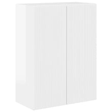 TV-wandkast Hoogglans wit 59,5 x 31 x 80 cm Bewerkt hout