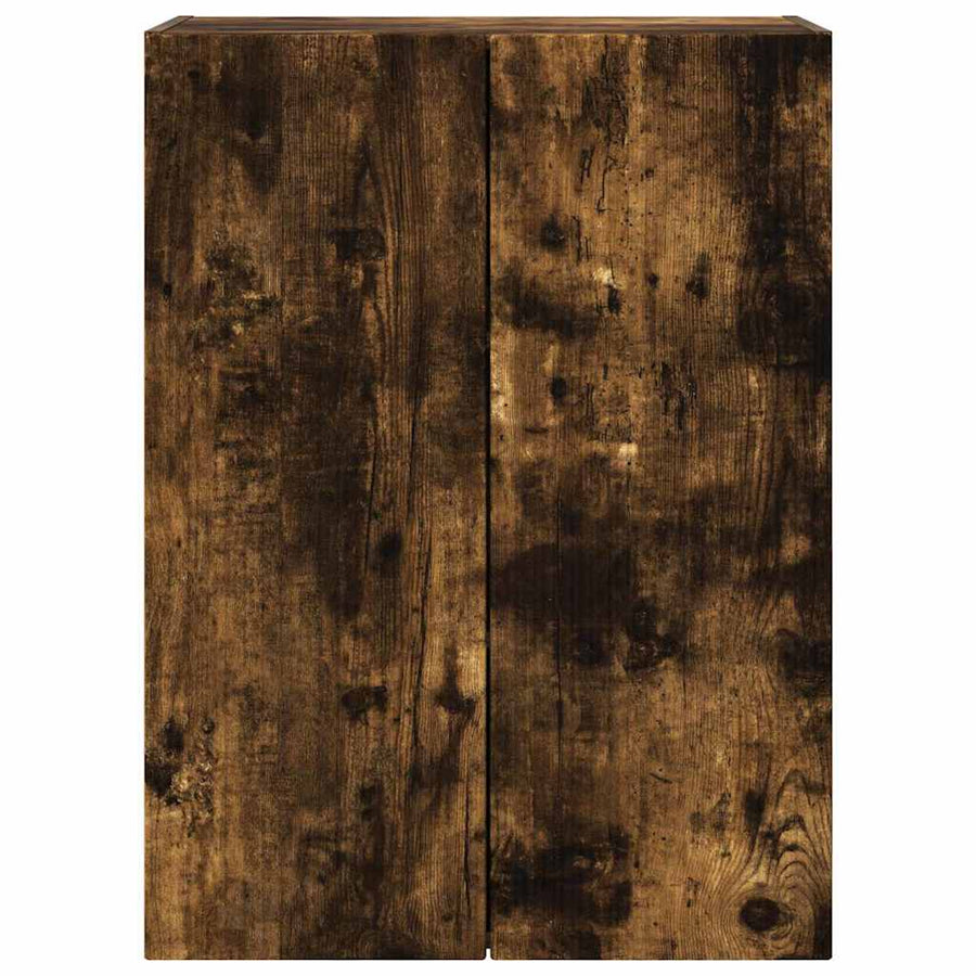 TV-wandkast Gerookt eiken 59,5 x 31 x 80 cm Bewerkt hout