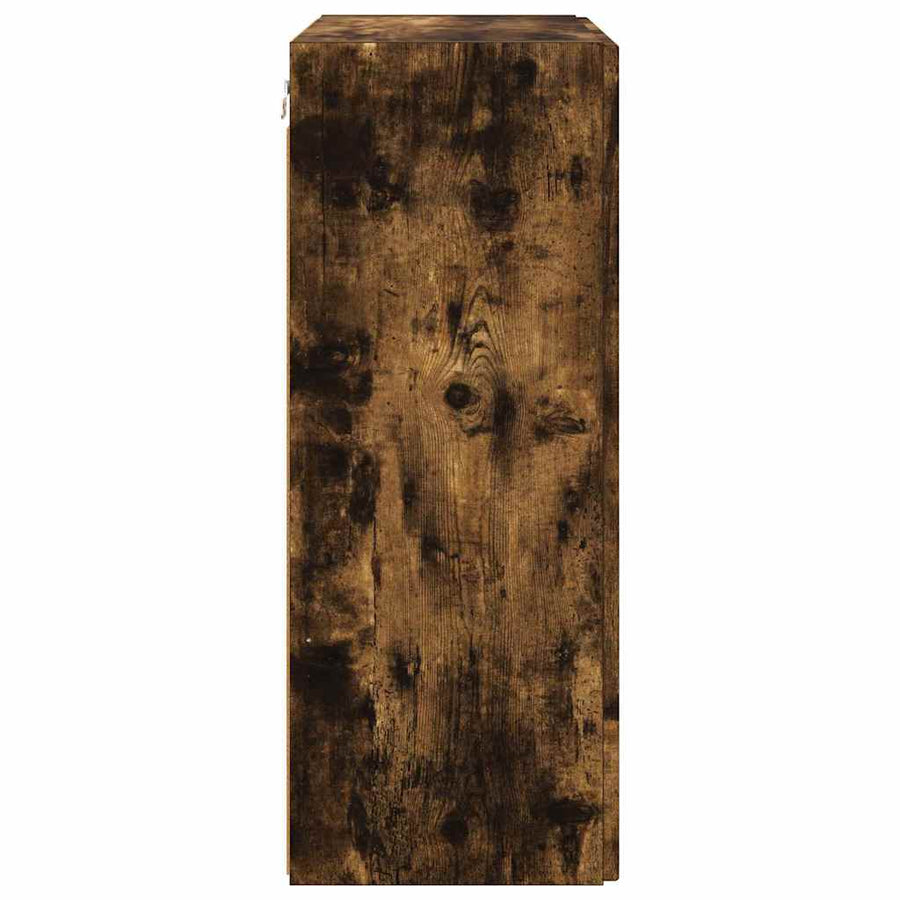 TV-wandkast Gerookt eiken 59,5 x 31 x 80 cm Bewerkt hout