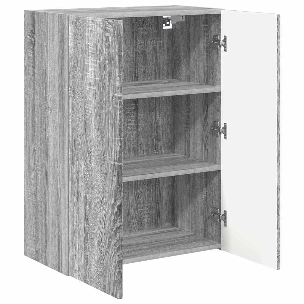 TV-wandkast Grijs Sonoma 59,5 x 31 x 80 cm Bewerkt hout