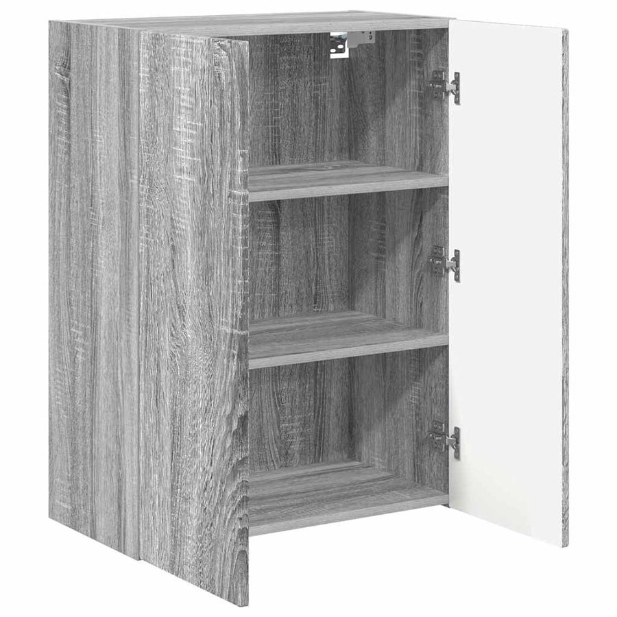 TV-wandkast Grijs Sonoma 59,5 x 31 x 80 cm Bewerkt hout