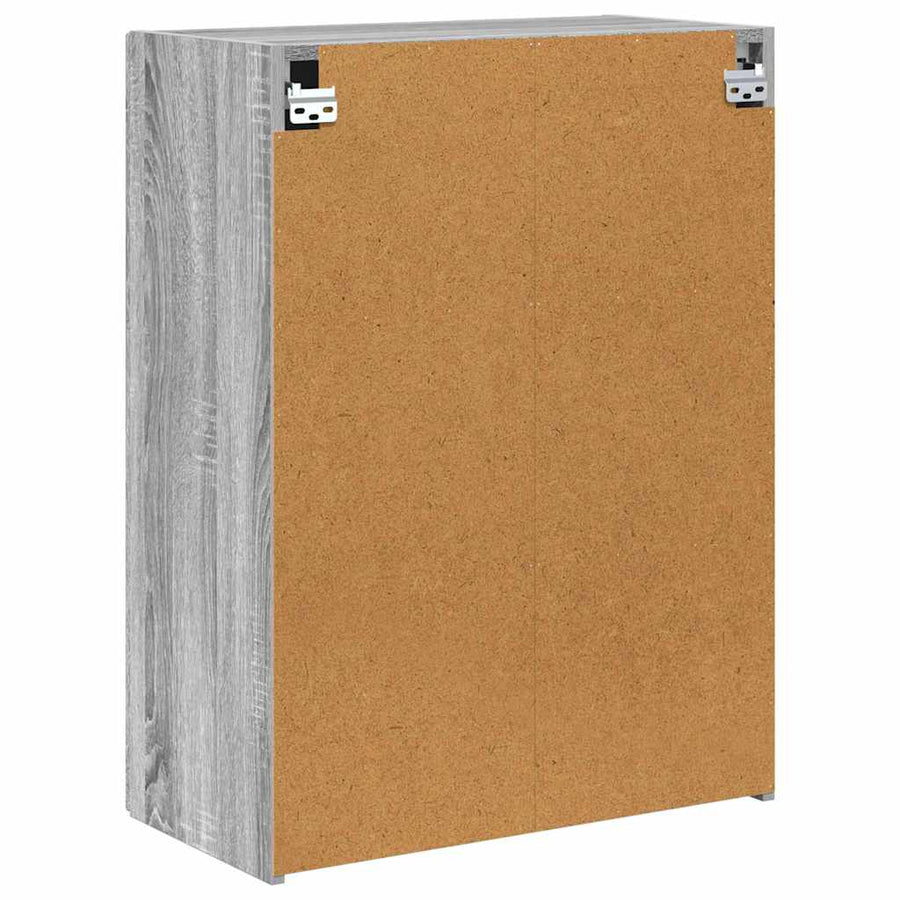 TV-wandkast Grijs Sonoma 59,5 x 31 x 80 cm Bewerkt hout