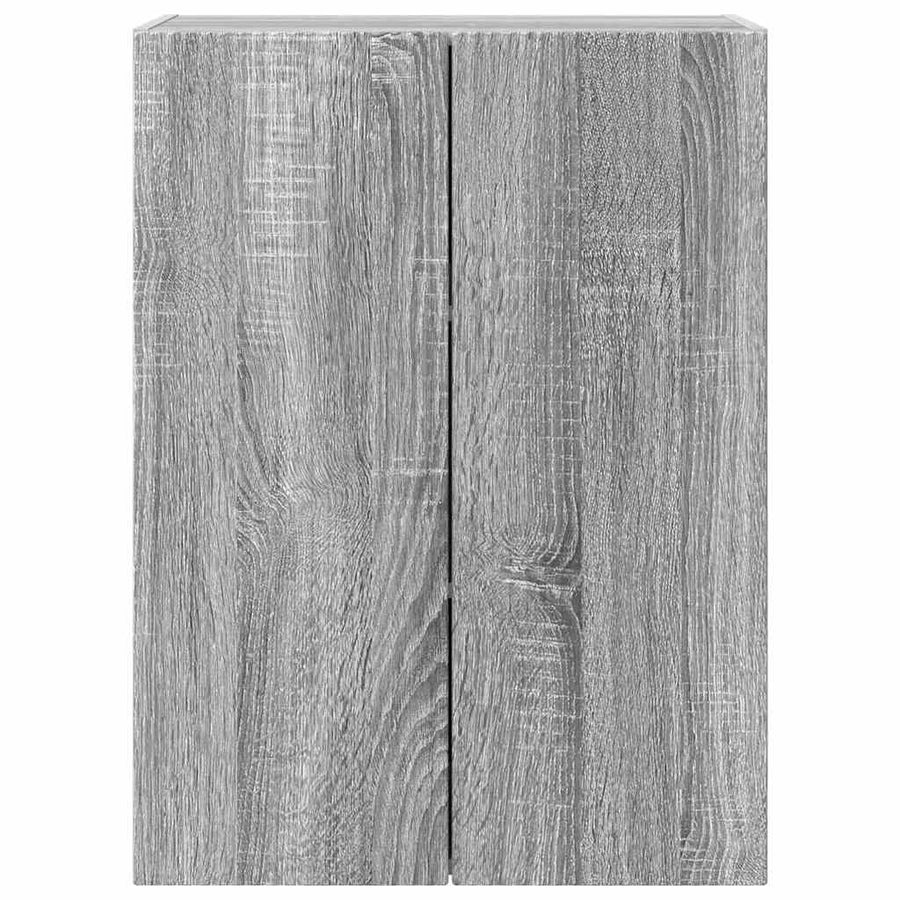 TV-wandkast Grijs Sonoma 59,5 x 31 x 80 cm Bewerkt hout