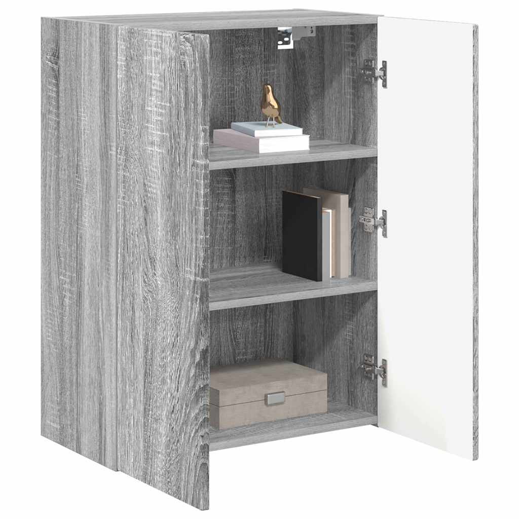 TV-wandkast Grijs Sonoma 59,5 x 31 x 80 cm Bewerkt hout