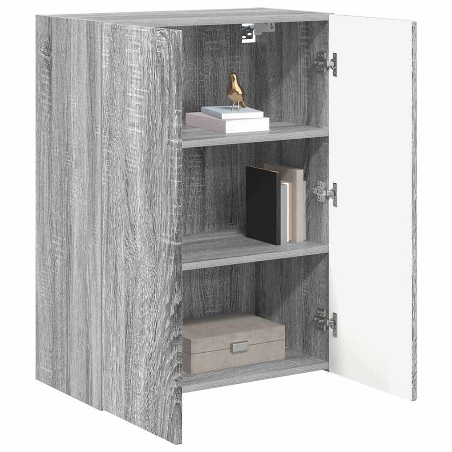 TV-wandkast Grijs Sonoma 59,5 x 31 x 80 cm Bewerkt hout