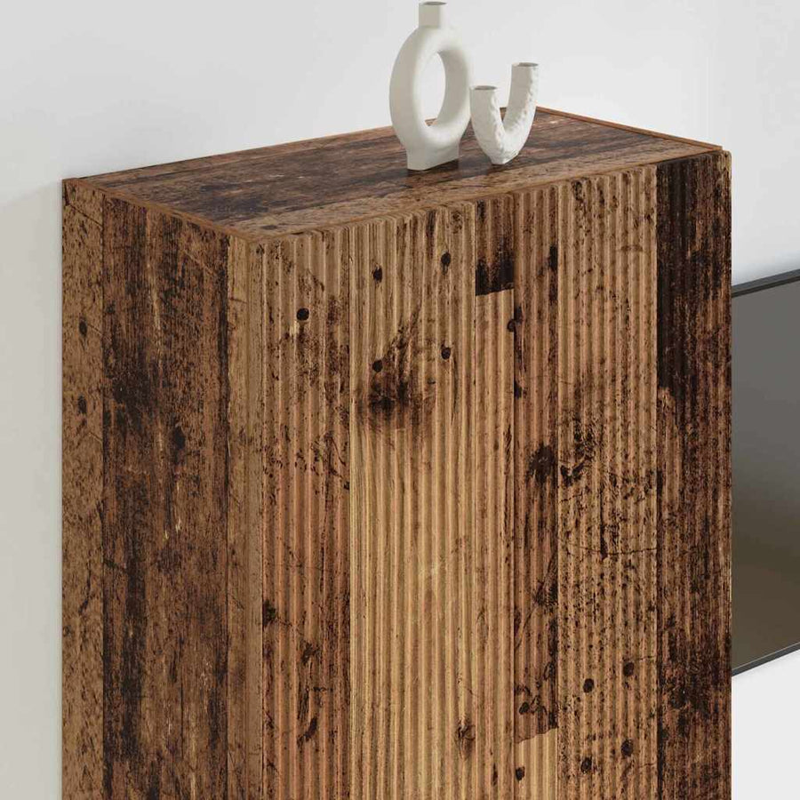 TV-wandkast Oud Hout 59,5 x 31 x 80 cm Bewerkt hout