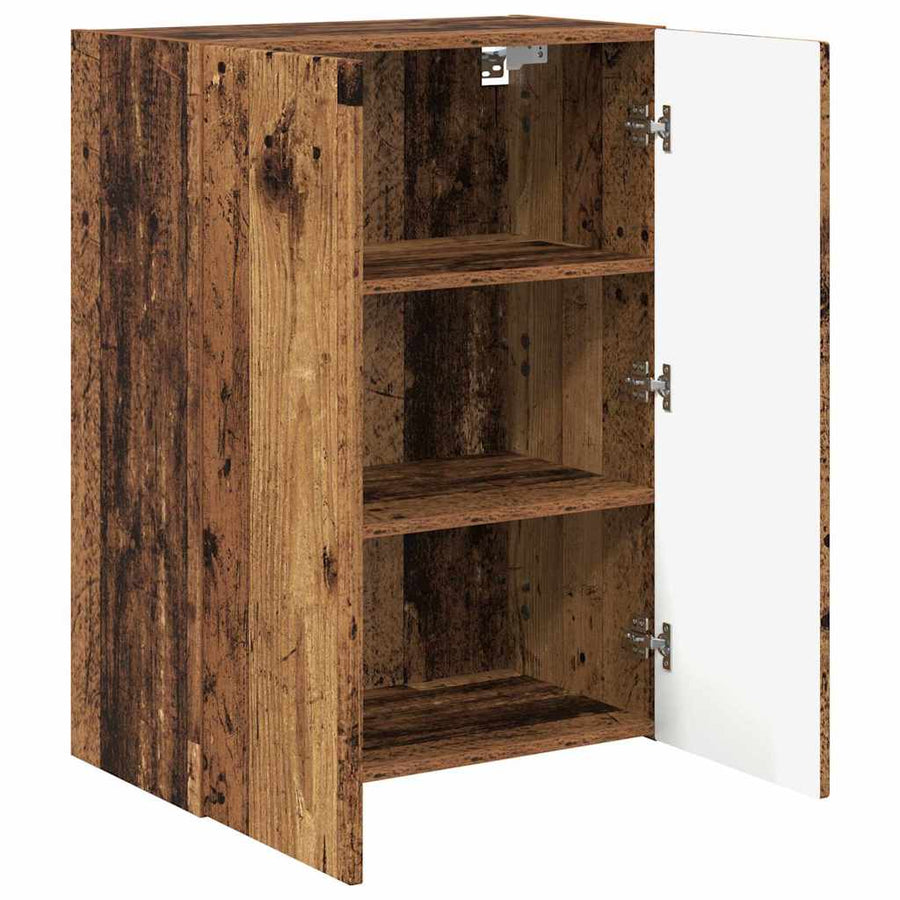 TV-wandkast Oud Hout 59,5 x 31 x 80 cm Bewerkt hout