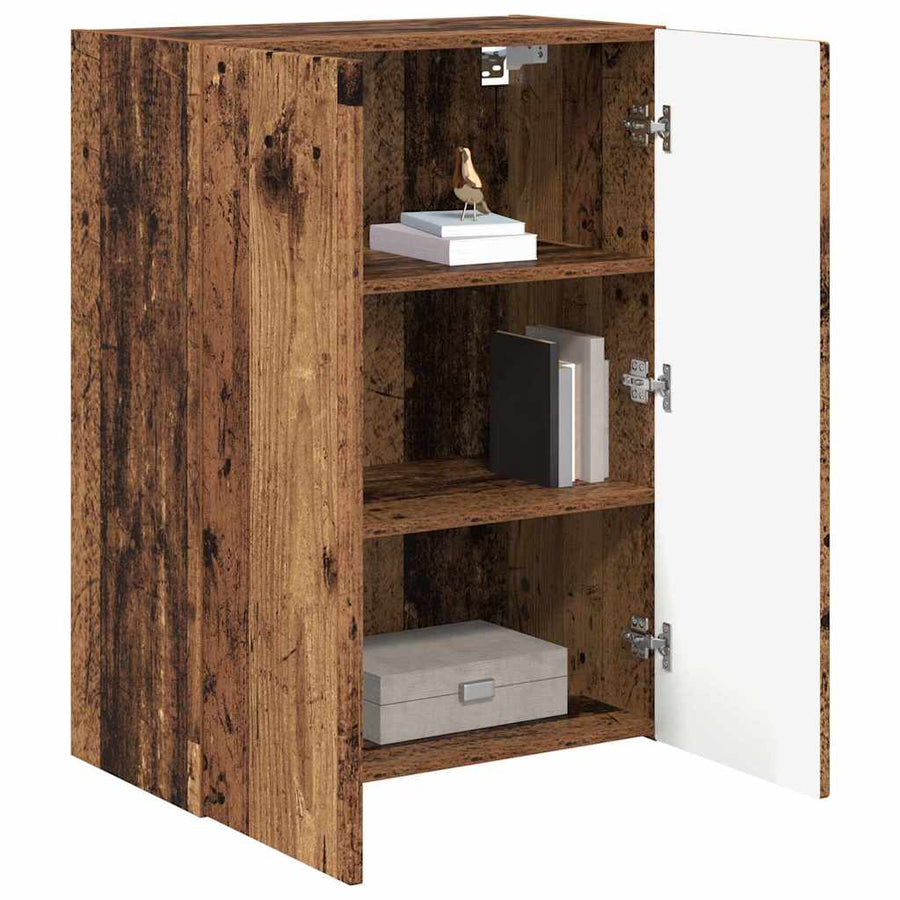 TV-wandkast Oud Hout 59,5 x 31 x 80 cm Bewerkt hout