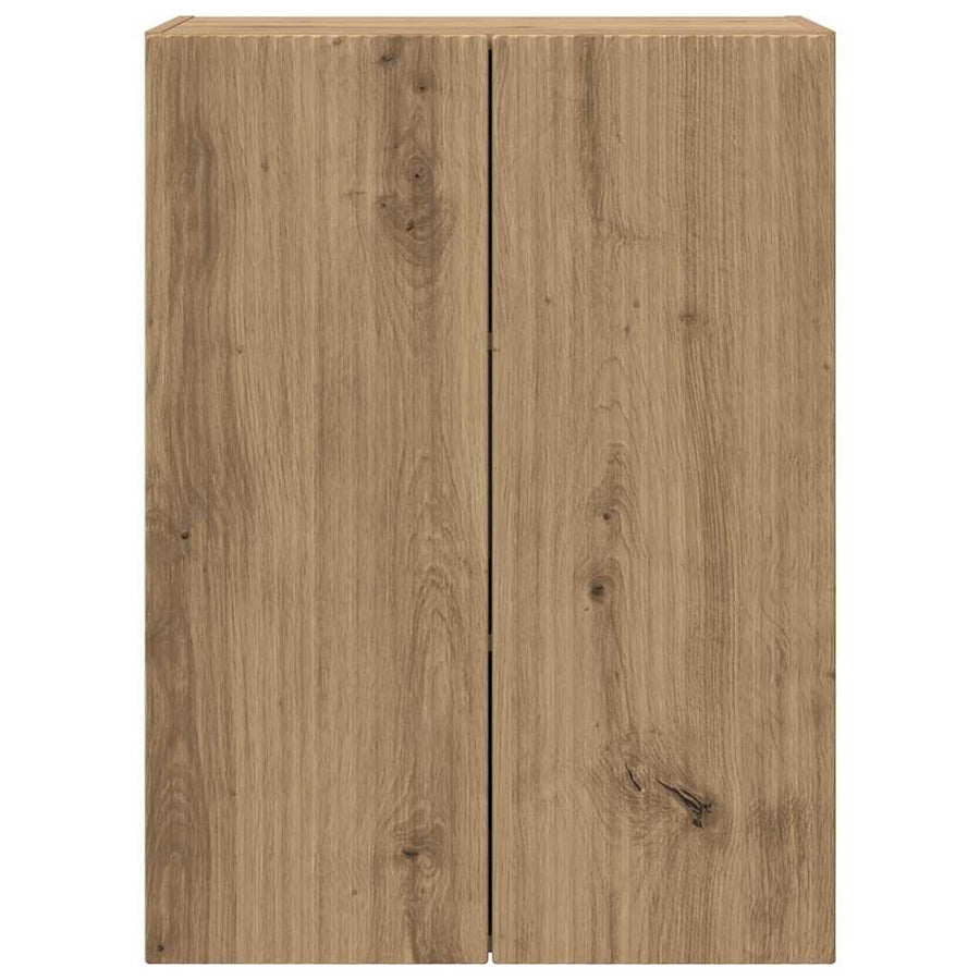 TV-wandkast Artisan Eiken 59,5 x 31 x 80 cm Bewerkt hout