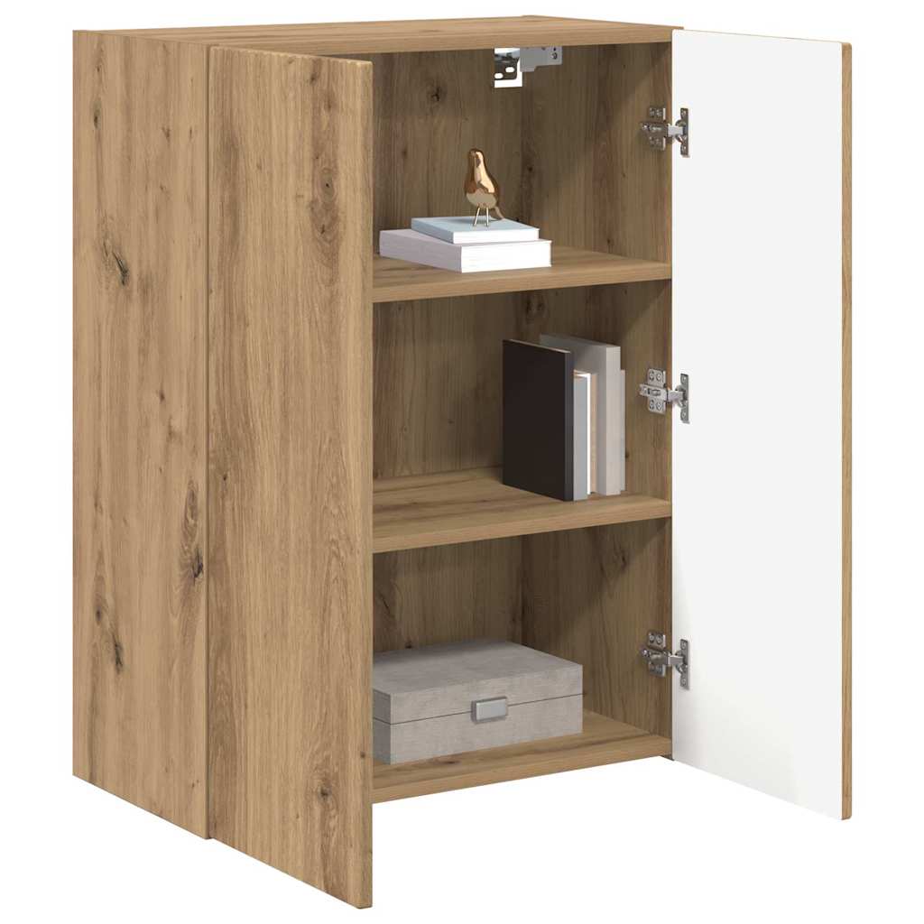 TV-wandkast Artisan Eiken 59,5 x 31 x 80 cm Bewerkt hout