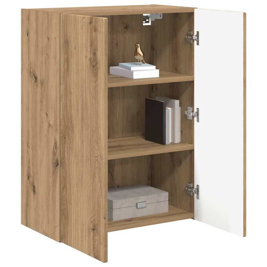 TV-wandkast Artisan Eiken 59,5 x 31 x 80 cm Bewerkt hout