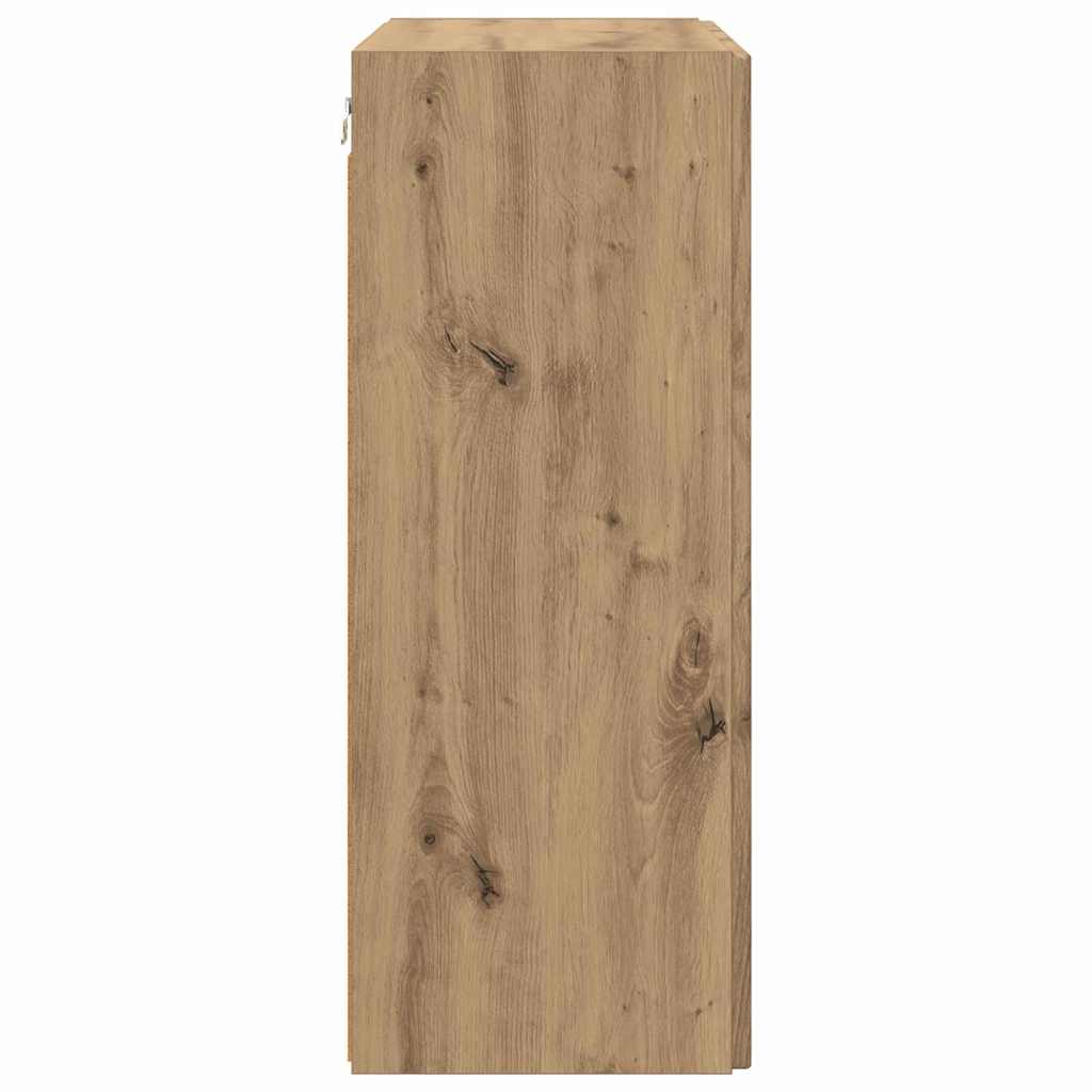 TV-wandkast Artisan Eiken 59,5 x 31 x 80 cm Bewerkt hout