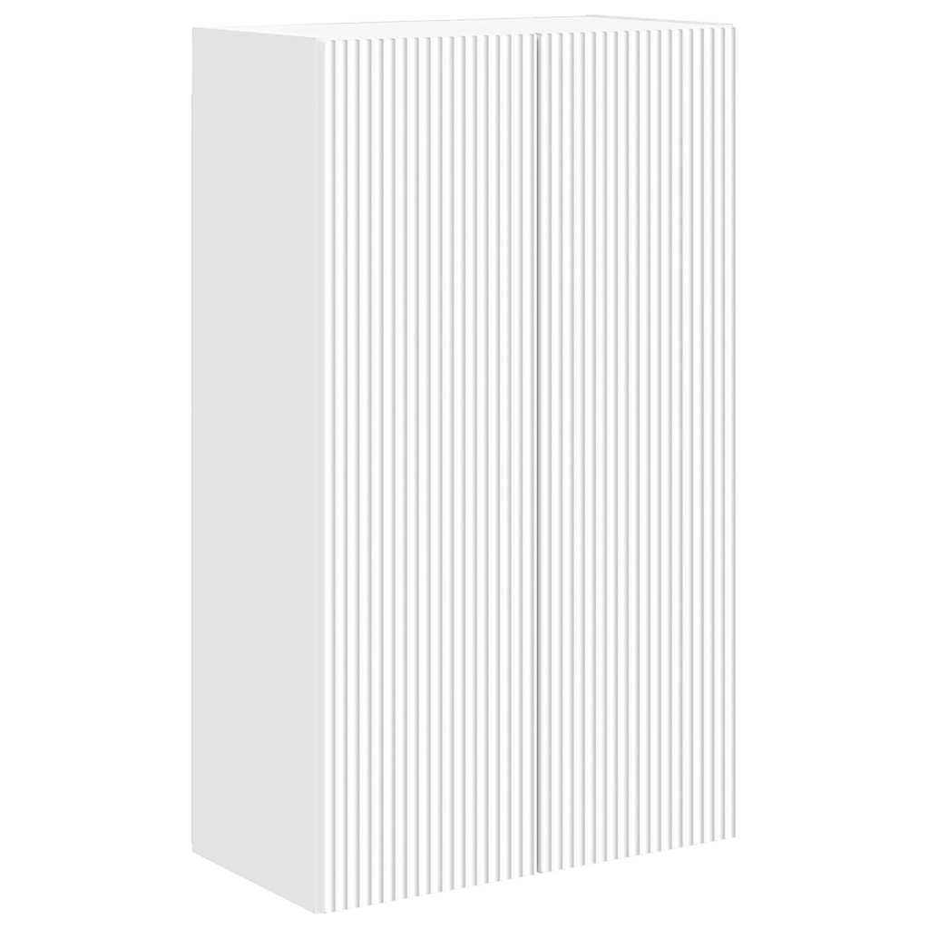 TV-wandkast Wandgemonteerd Wit 59,5 x 31 x 100 cm Bewerkt hout