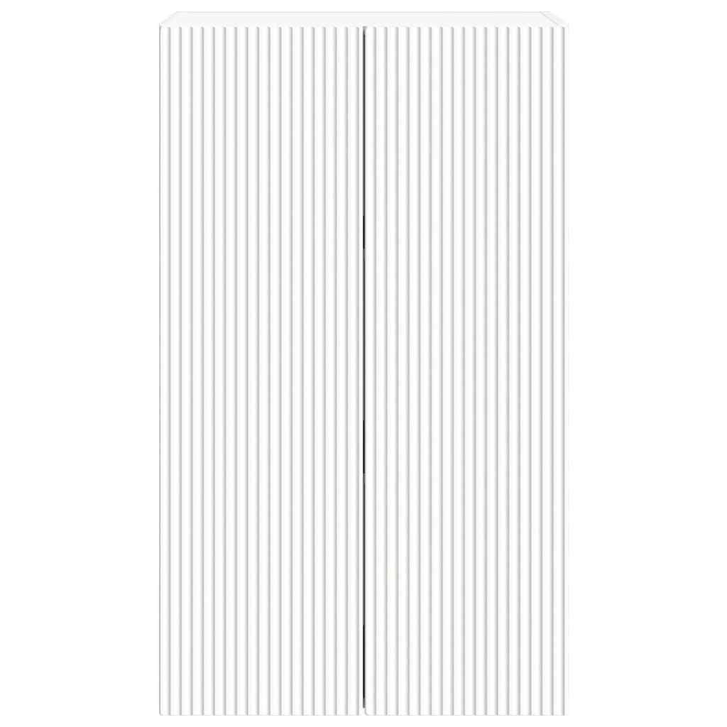 TV-wandkast Wandgemonteerd Wit 59,5 x 31 x 100 cm Bewerkt hout