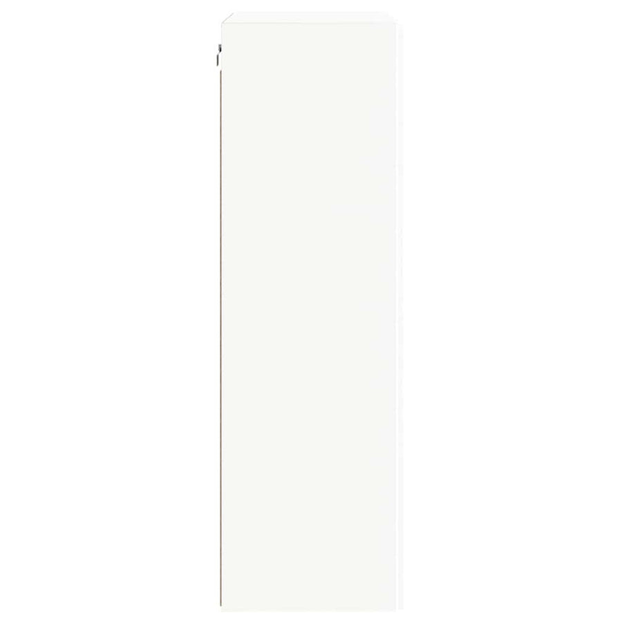 TV-wandkast Wandgemonteerd Wit 59,5 x 31 x 100 cm Bewerkt hout