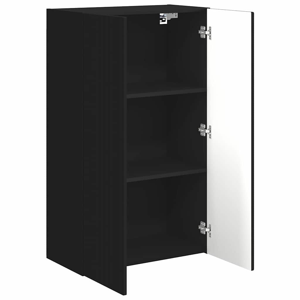 TV-wandkast Zwart 59,5 x 31 x 100 cm Bewerkt hout