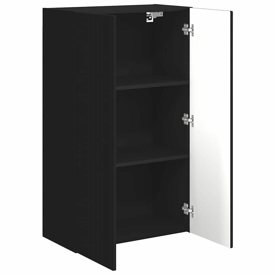 TV-wandkast Zwart 59,5 x 31 x 100 cm Bewerkt hout