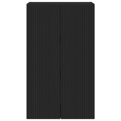 TV-wandkast Zwart 59,5 x 31 x 100 cm Bewerkt hout
