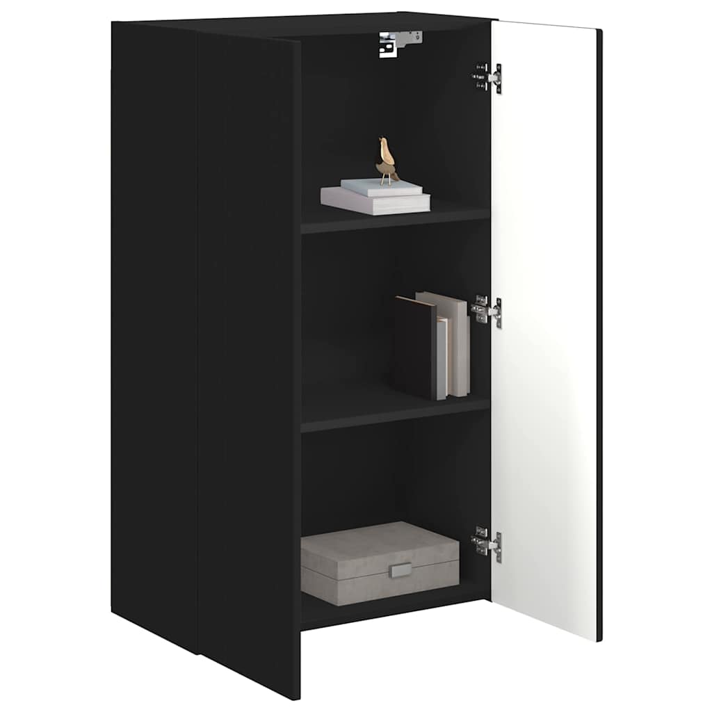 TV-wandkast Zwart 59,5 x 31 x 100 cm Bewerkt hout