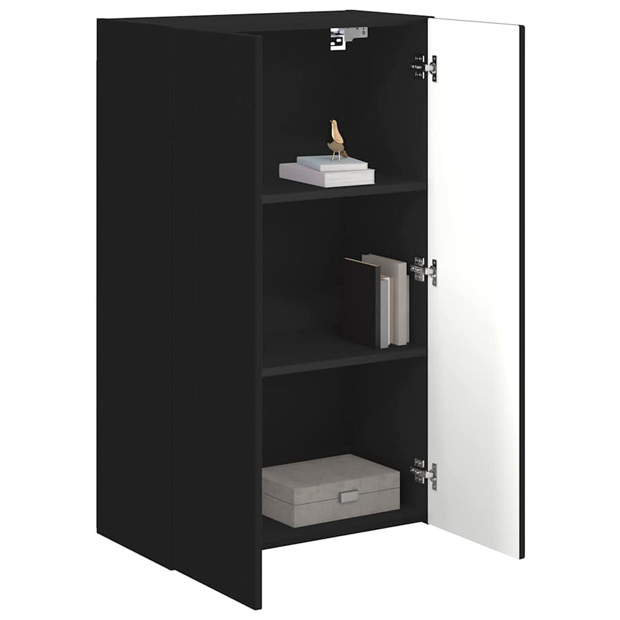 TV-wandkast Zwart 59,5 x 31 x 100 cm Bewerkt hout