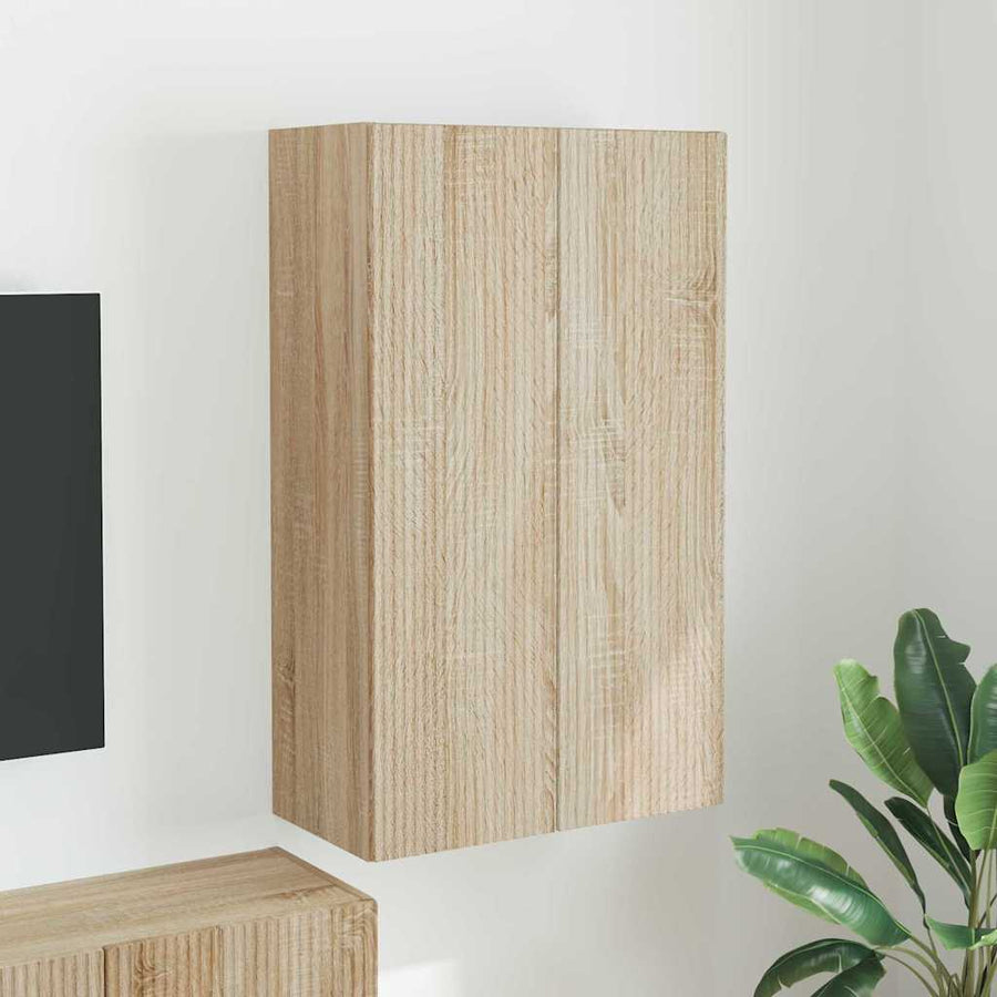 TV-wandkast Sonoma Eiken 59,5 x 31 x 100 cm Bewerkt hout