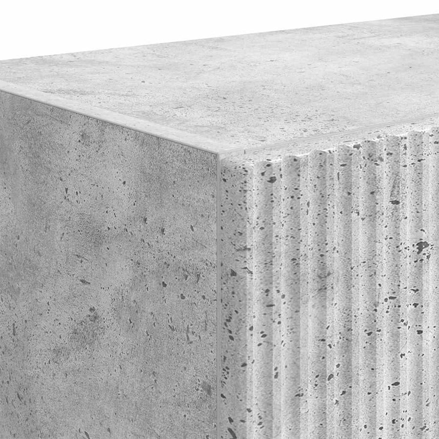 TV-wandkast Beton Grijs 59,5 x 31 x 100 cm Bewerkt hout