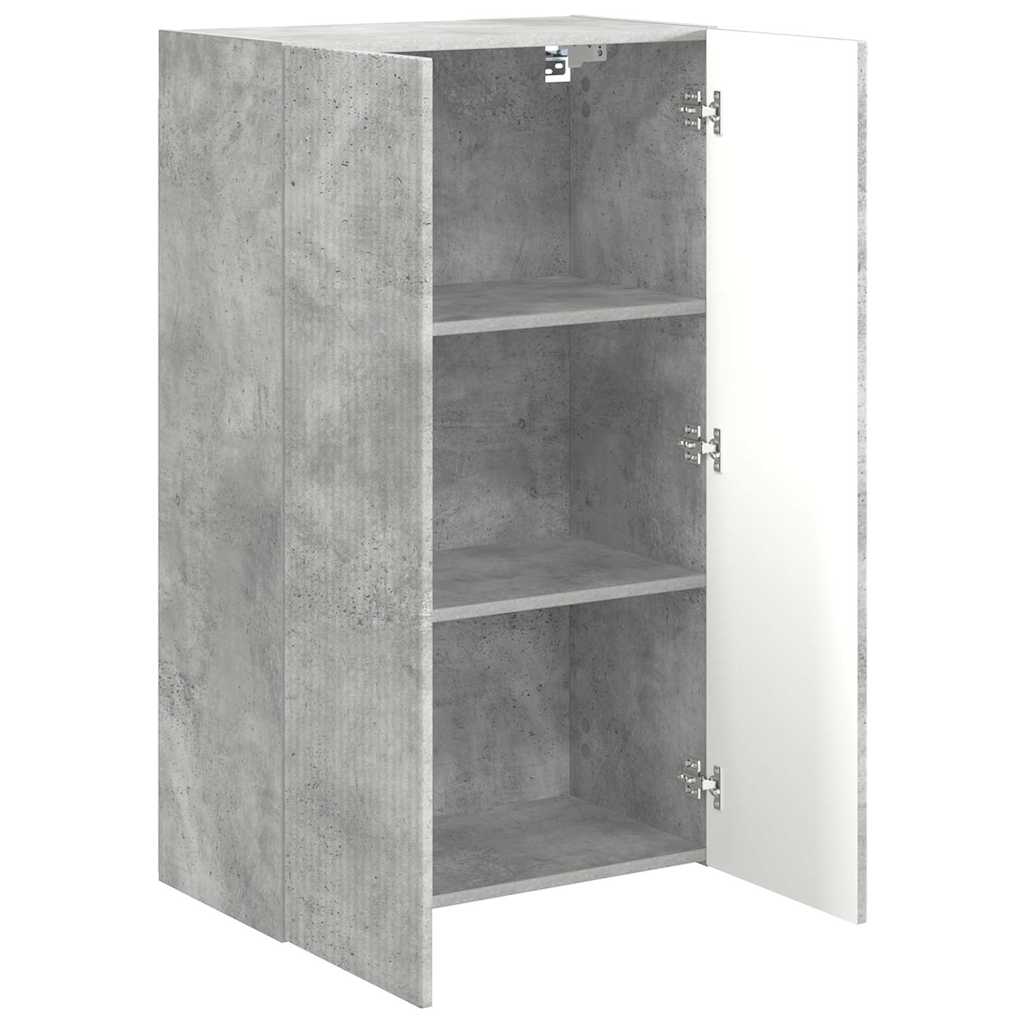 TV-wandkast Beton Grijs 59,5 x 31 x 100 cm Bewerkt hout