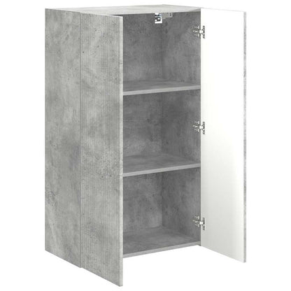 TV-wandkast Beton Grijs 59,5 x 31 x 100 cm Bewerkt hout