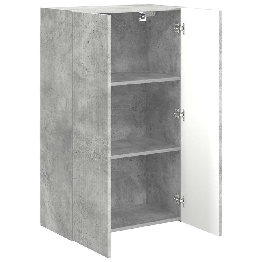 TV-wandkast Beton Grijs 59,5 x 31 x 100 cm Bewerkt hout