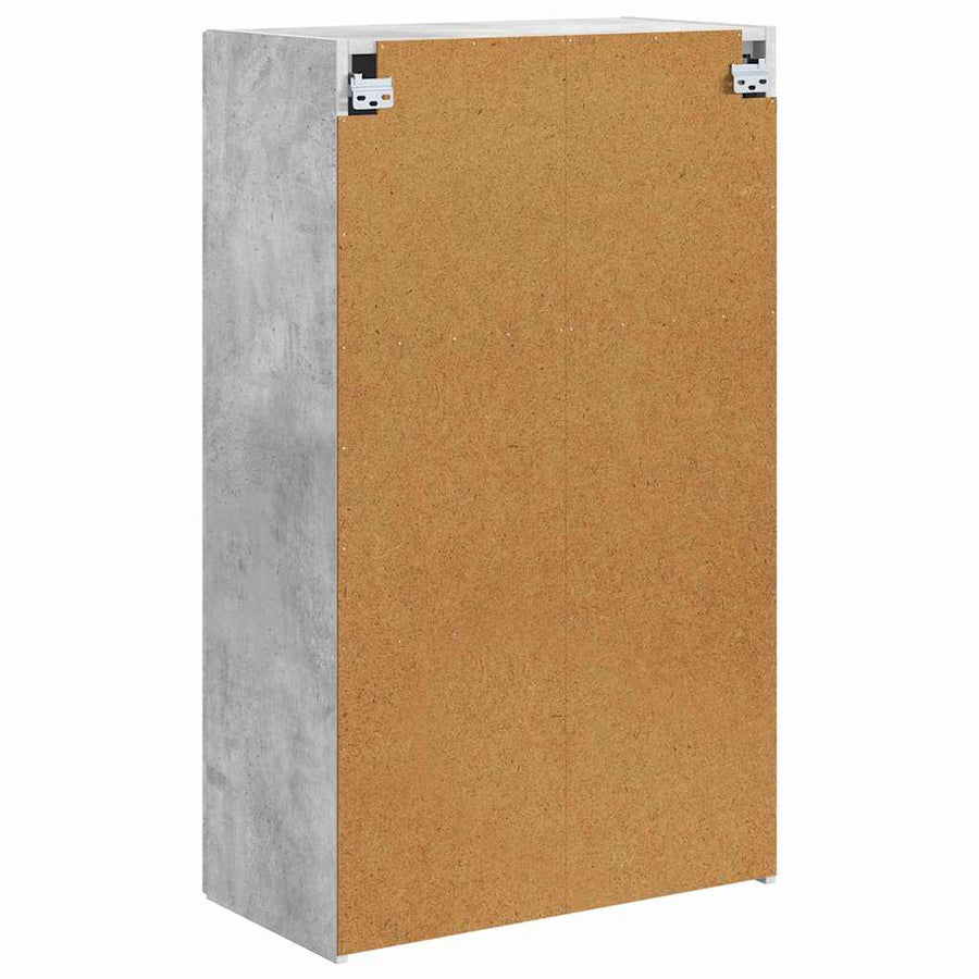 TV-wandkast Beton Grijs 59,5 x 31 x 100 cm Bewerkt hout