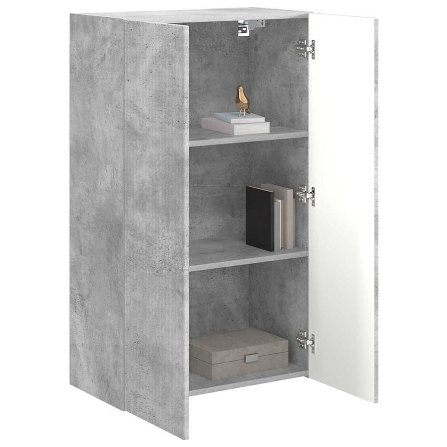 TV-wandkast Beton Grijs 59,5 x 31 x 100 cm Bewerkt hout