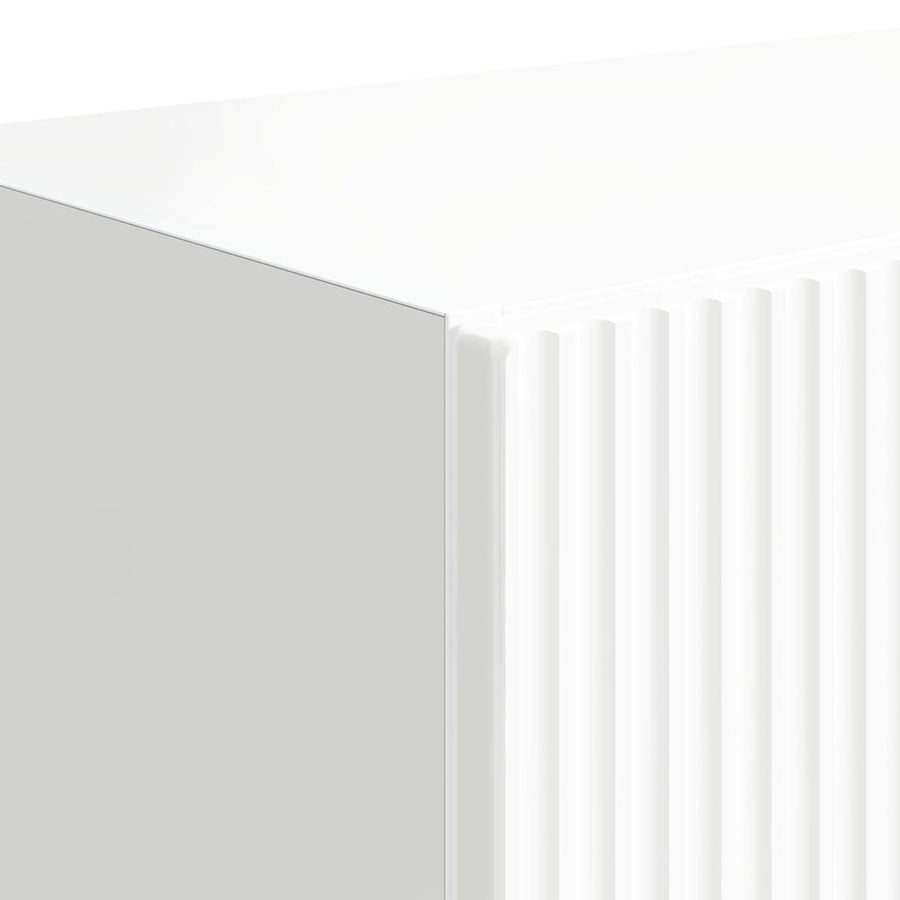 TV-wandkast Hoogglans wit 59,5 x 31 x 100 cm Bewerkt hout