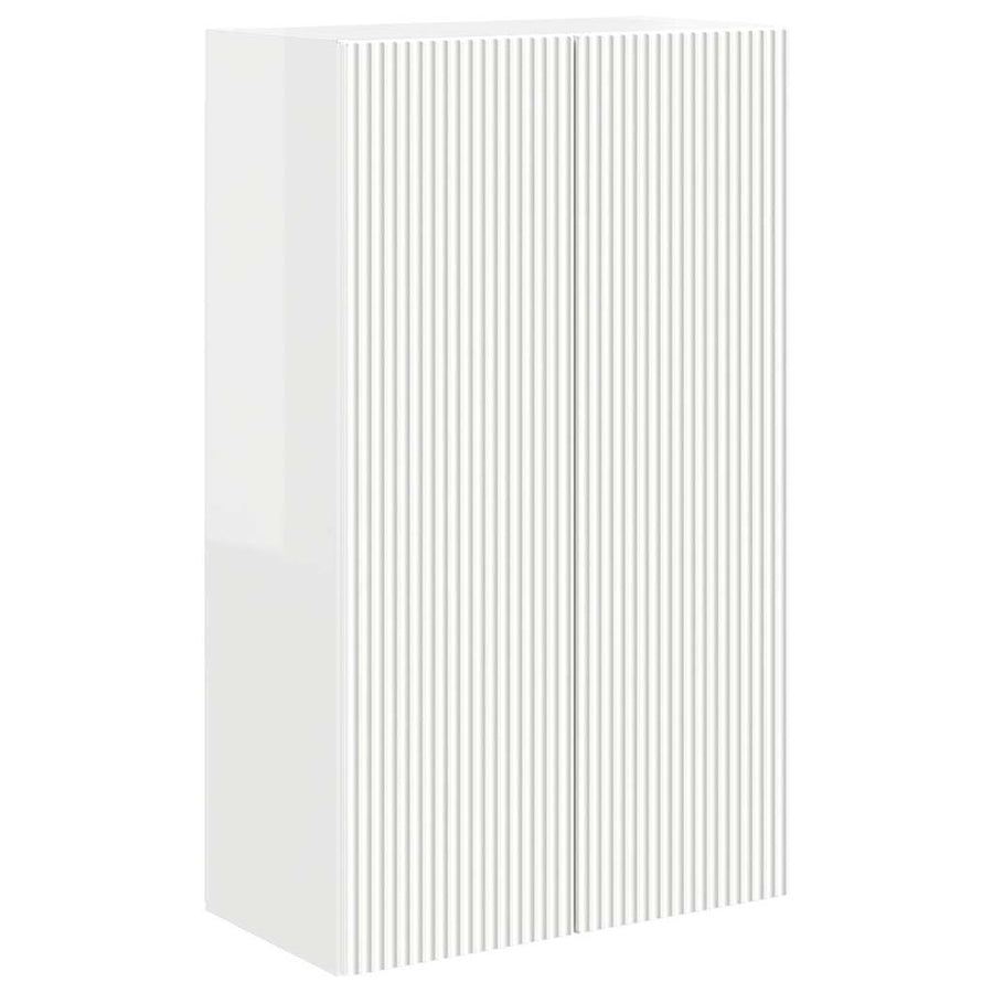 TV-wandkast Hoogglans wit 59,5 x 31 x 100 cm Bewerkt hout