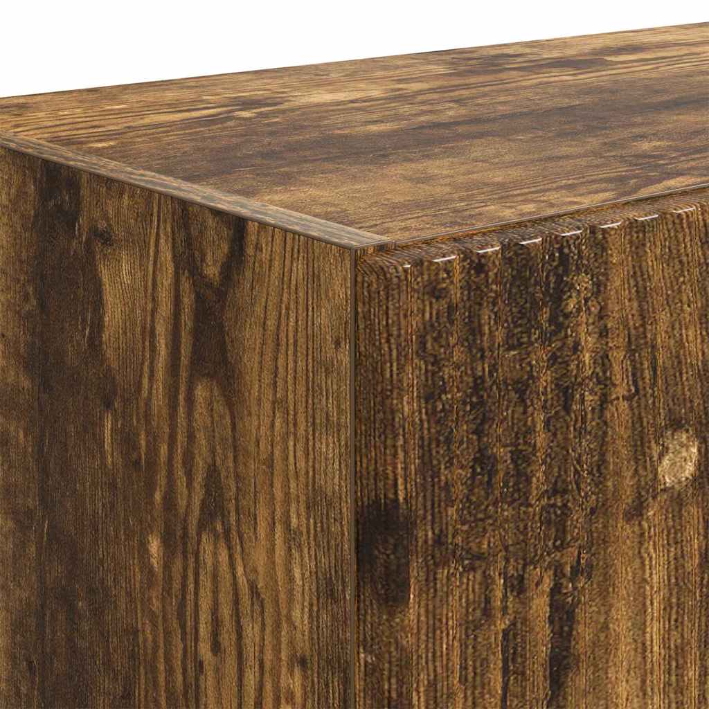 TV-wandkast Gerookt eiken 59,5 x 31 x 100 cm Bewerkt hout