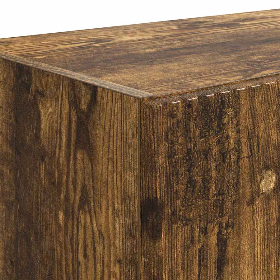 TV-wandkast Gerookt eiken 59,5 x 31 x 100 cm Bewerkt hout