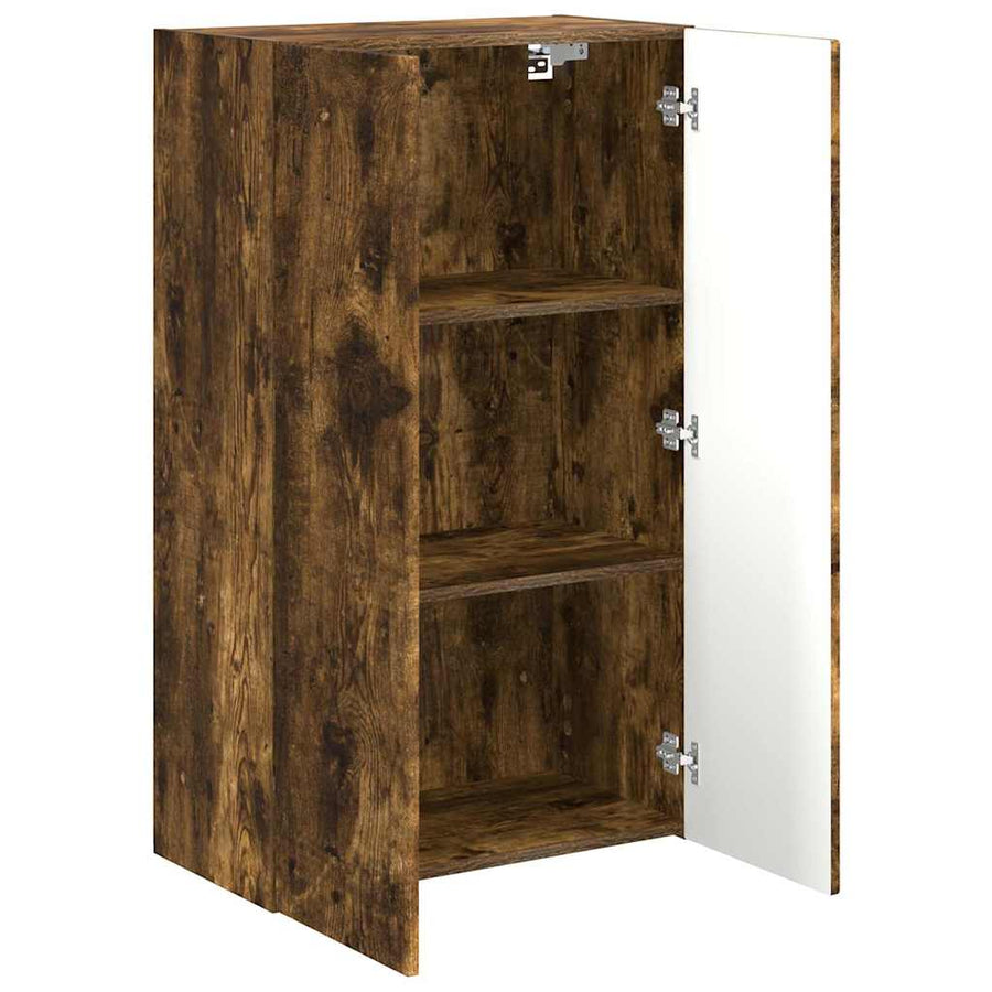 TV-wandkast Gerookt eiken 59,5 x 31 x 100 cm Bewerkt hout