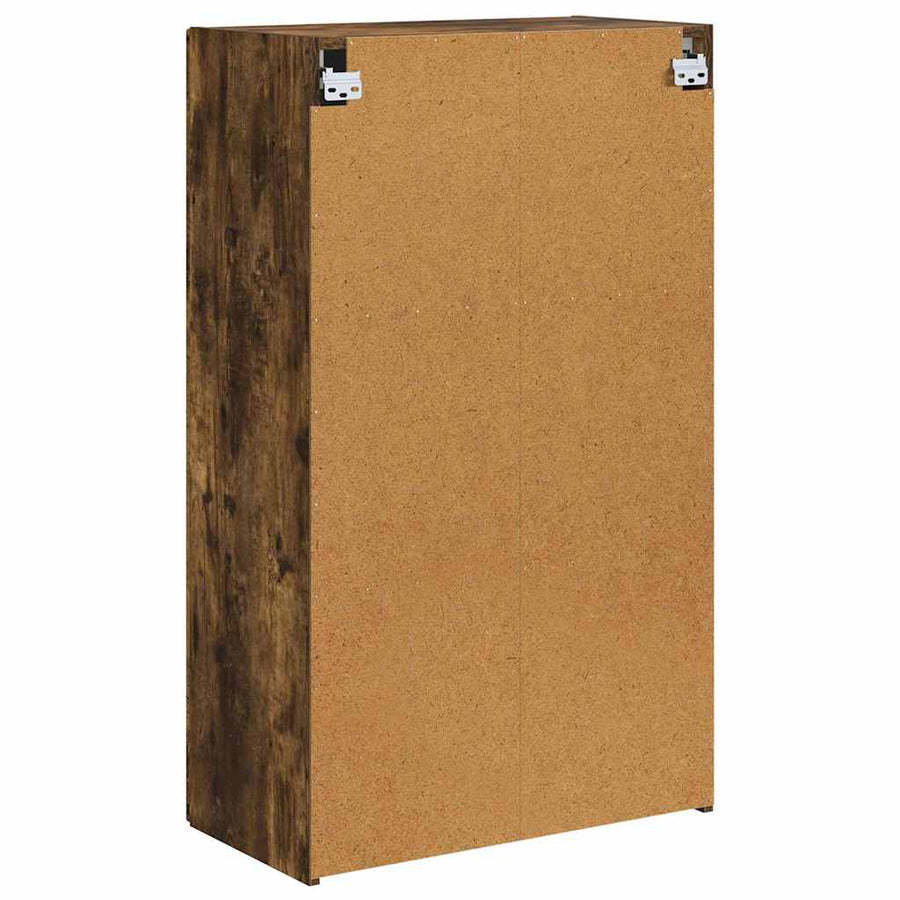 TV-wandkast Gerookt eiken 59,5 x 31 x 100 cm Bewerkt hout
