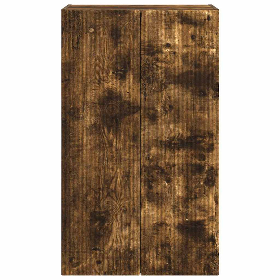 TV-wandkast Gerookt eiken 59,5 x 31 x 100 cm Bewerkt hout
