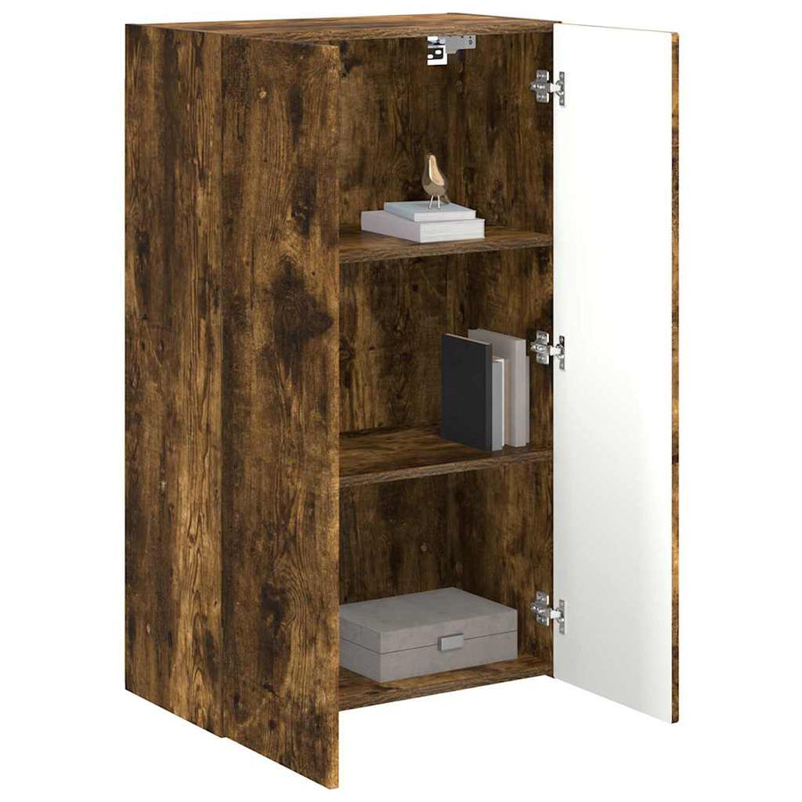 TV-wandkast Gerookt eiken 59,5 x 31 x 100 cm Bewerkt hout