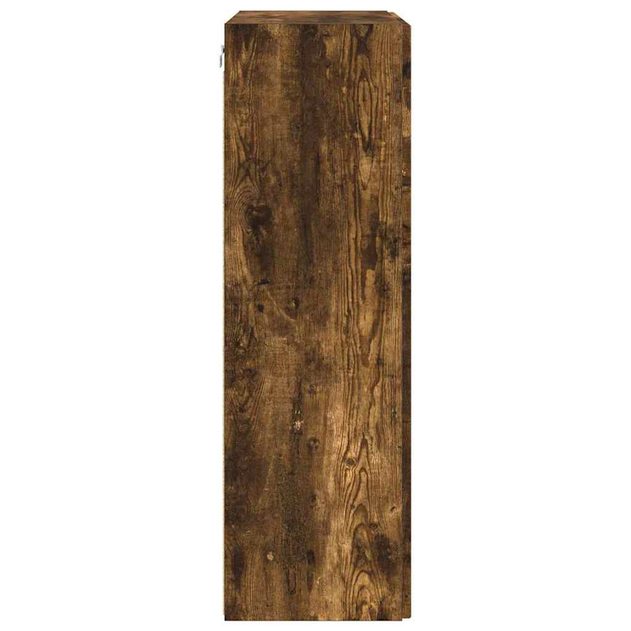 TV-wandkast Gerookt eiken 59,5 x 31 x 100 cm Bewerkt hout