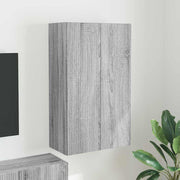 Tv-wandkast 59,5x31x100 cm grijs bewerkt hout