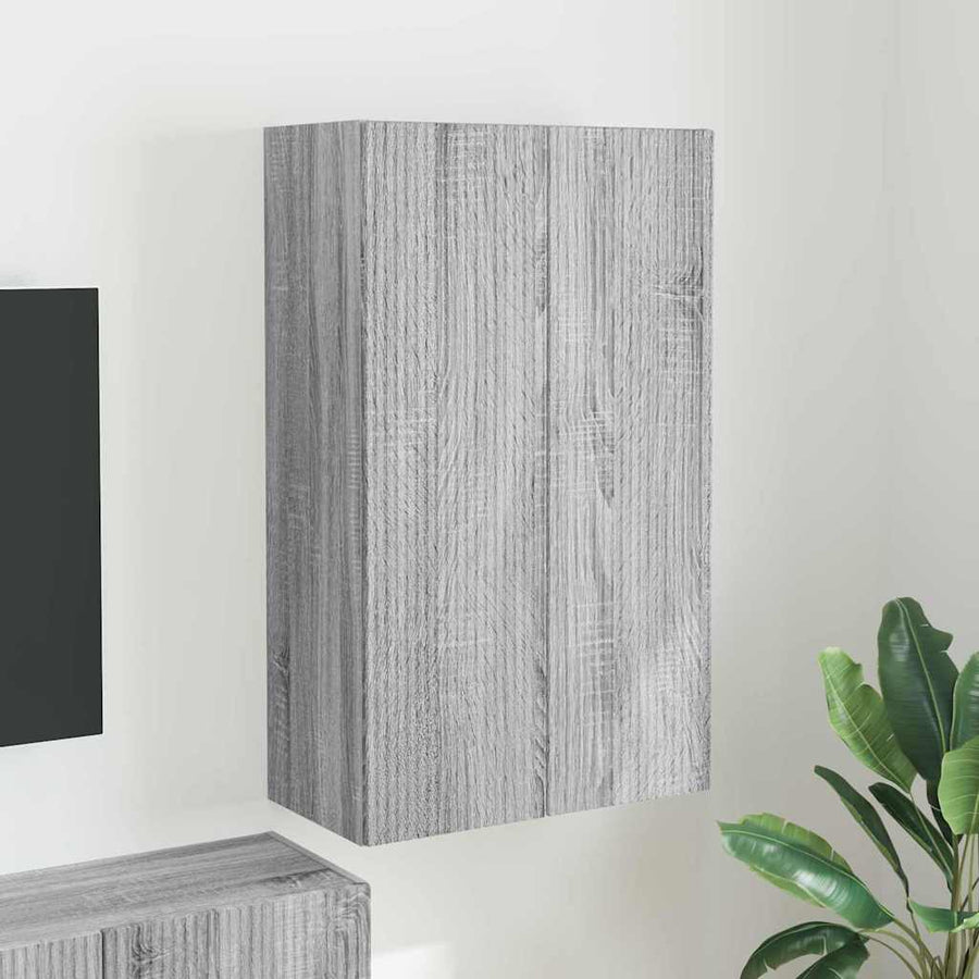 TV-wandkast Grijs Sonoma 59,5 x 31 x 100 cm Bewerkt hout