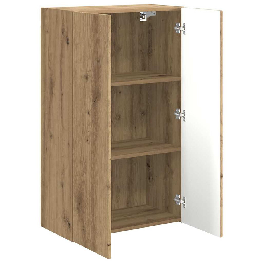 TV-wandkast Artisan Eiken 59,5 x 31 x 100 cm Bewerkt hout