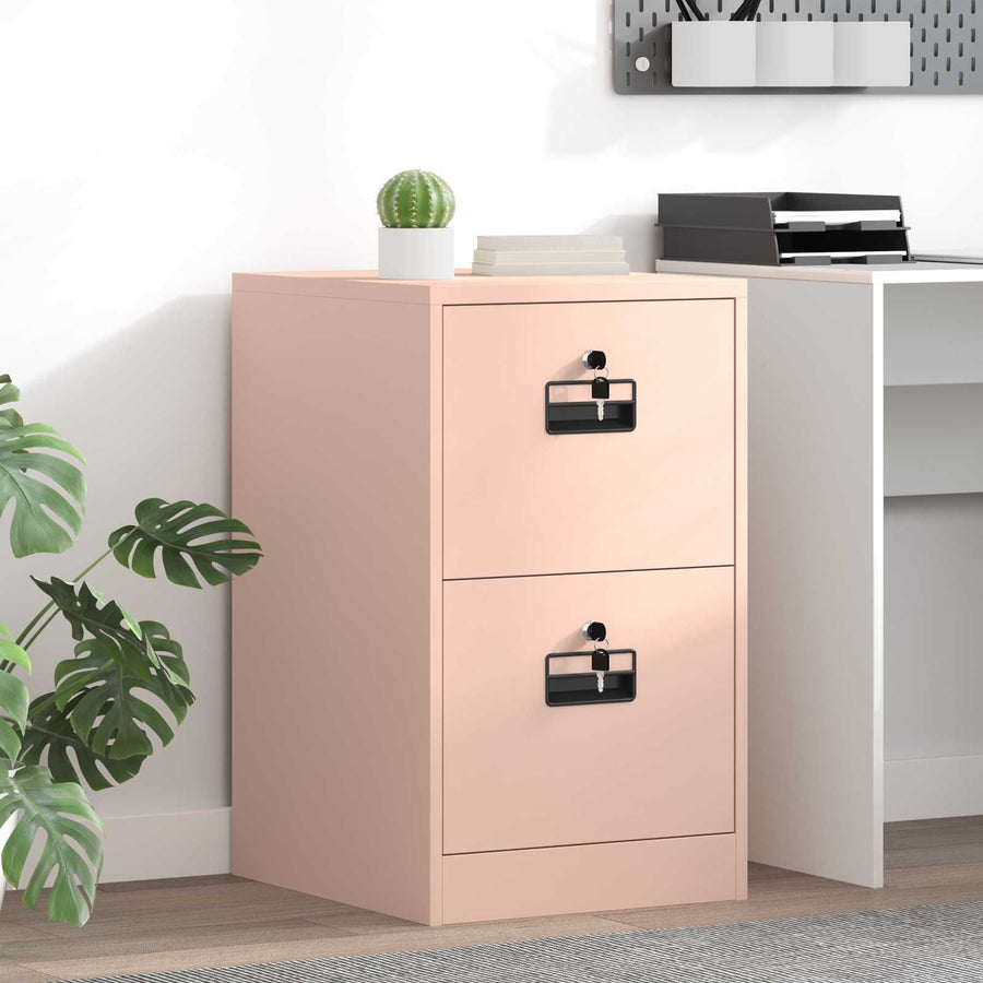 Bestandenkast 44 X 50 X 106,5 Cm Koudgewalst Staal Roze