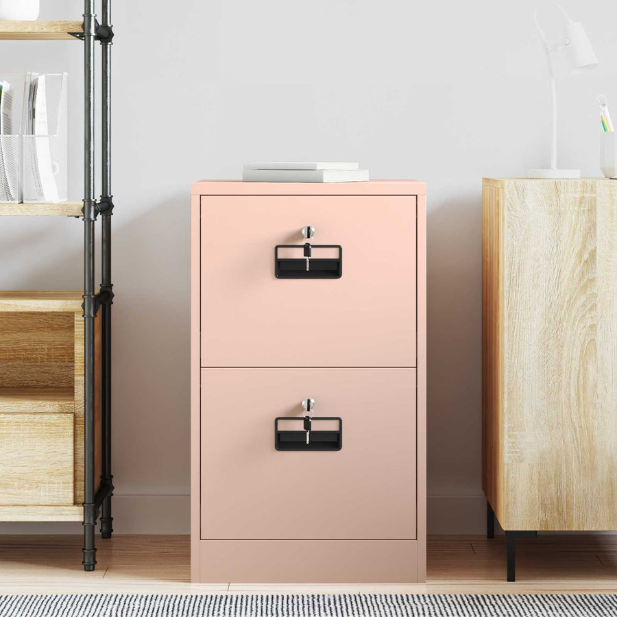 Bestandenkast 44 X 50 X 106,5 Cm Koudgewalst Staal Roze