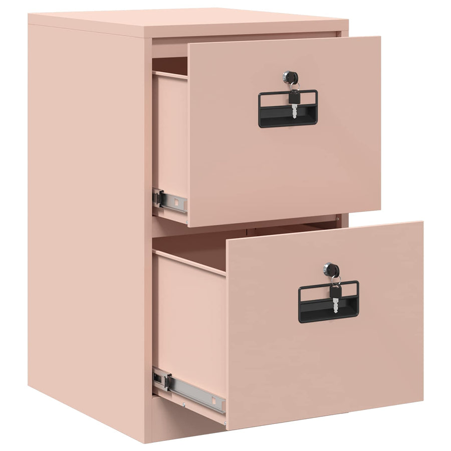 Bestandenkast 44 X 50 X 106,5 Cm Koudgewalst Staal Roze