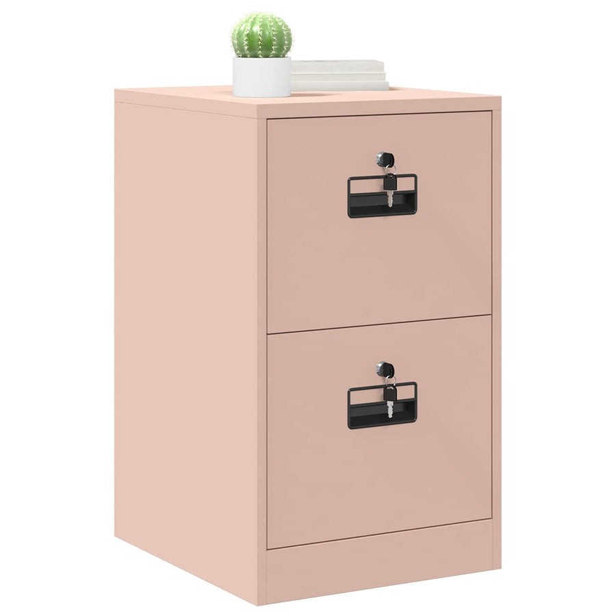 Bestandenkast 44 X 50 X 106,5 Cm Koudgewalst Staal Roze